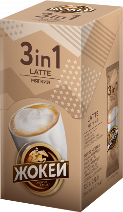 Кофе Жокей LATTE МЯГКИЙ 3 в 1 12x10 г — описание, отзывы и цены на ...
