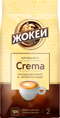 Кофе Жокей CREMA В зернах 230 г