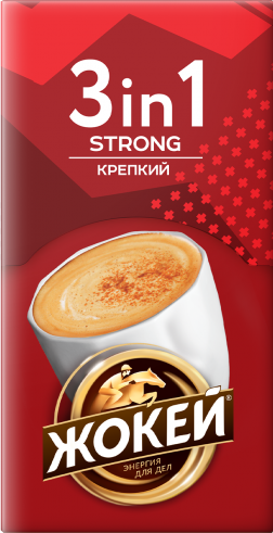 Жокей кофеси КРЕПКИЙ 1де 3 12x10 г