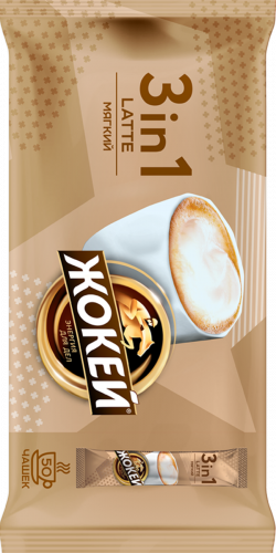 Жокей кофесі LATTE МЯГКИЙ 3-уі 1-де 12x50 г
