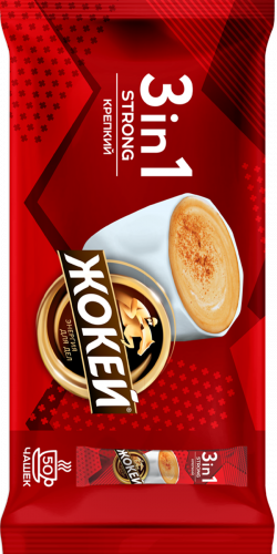 Жокей qahvasi КРЕПКИЙ 3tasi 1da 12x50 g