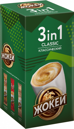 Жокей qahvasi КЛАССИЧЕСКИЙ 3tasi 1da 12x10 g