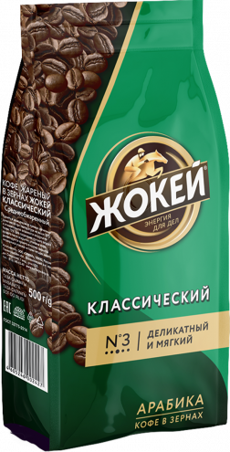 Кофе Жокей КЛАССИЧЕСКИЙ В зернах 500 г — описание, отзывы и цены на ...
