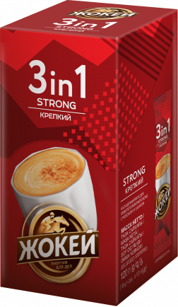 Жокей кофеси КРЕПКИЙ 1де 3 12x10 г