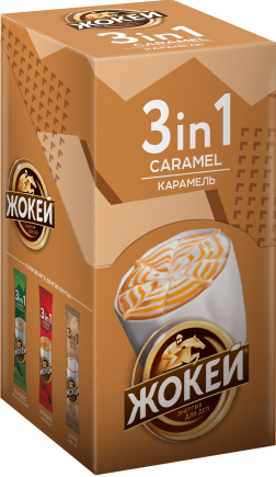 Жокей qahvasi КАРАМЕЛЬ 3tasi 1da 12x10 g